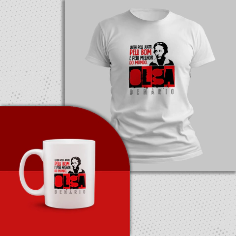 Kit Camiseta + Caneca Olga Benário - comprar online