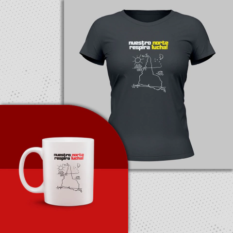 Kit Baby Look + Caneca Nosso Norte é o Sul - comprar online