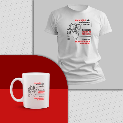 Kit Camiseta + Caneca Paulo Freire - comprar online