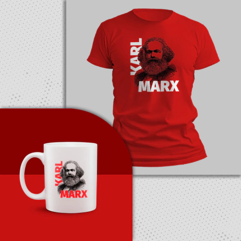 Kit Camiseta + Caneca Karl Marx