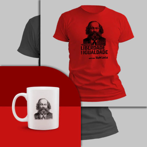 Kit Camiseta + Caneca Bakunin - comprar online