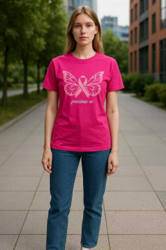 Camiseta Outubro rosa (100% algodão)