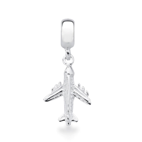 Berloque Avião - Prata legítima 925