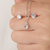 Conjunto Stela Bolinha Cristal - Prata legítima 925 - comprar online