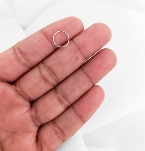 Piercing Nariz Argolinha - Prata legítima 925