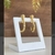 Brinco Argola Prego - Banhando a Ouro 18k
