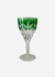 Baccarat, grande taça de cristal verde finamente lapidado. Medidas 25 x 12 cm. - comprar online