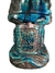 Imagem do Cão de Fó, grande e bela escultura de porcelana chinesa azul turquesa séc. XIX/XX.