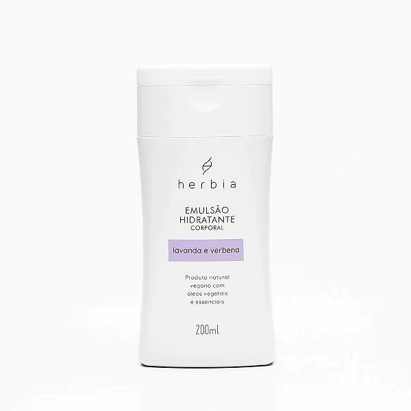 Emulsão Hidratante Corporal Lavanda e Verbena 200ml - Herbia