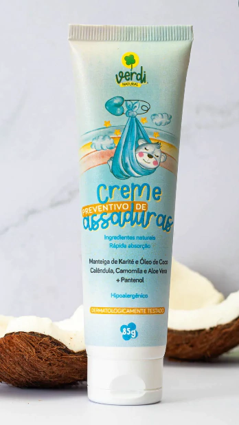 Creme Preventivo de Assaduras para Bebê 85g - Verdi Natural