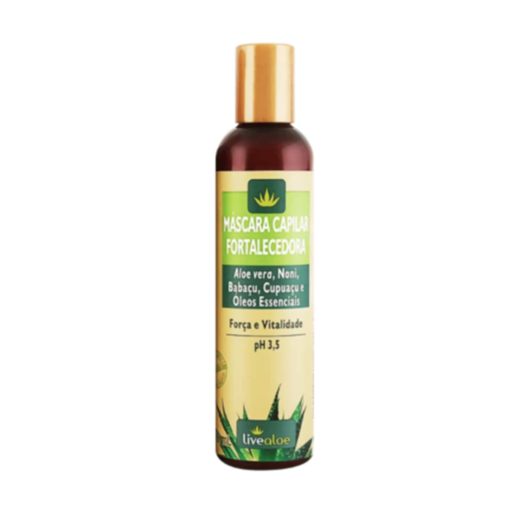 Mascara Capilar Fortalecedora Aloe Vera LiveAloe 200ml