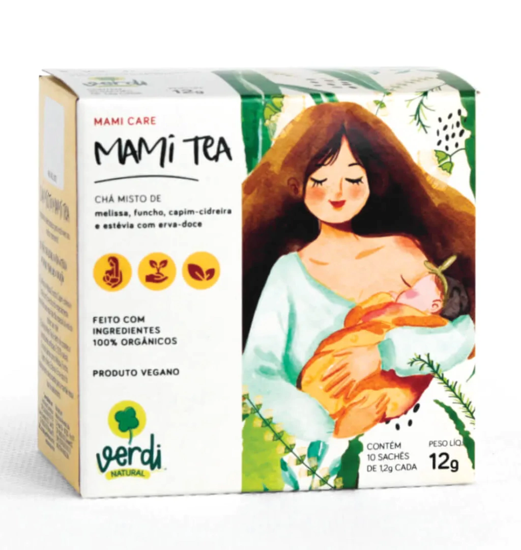 Chá para mamãe - Mami Tea com blend de ervas 12g -Verdi Natural