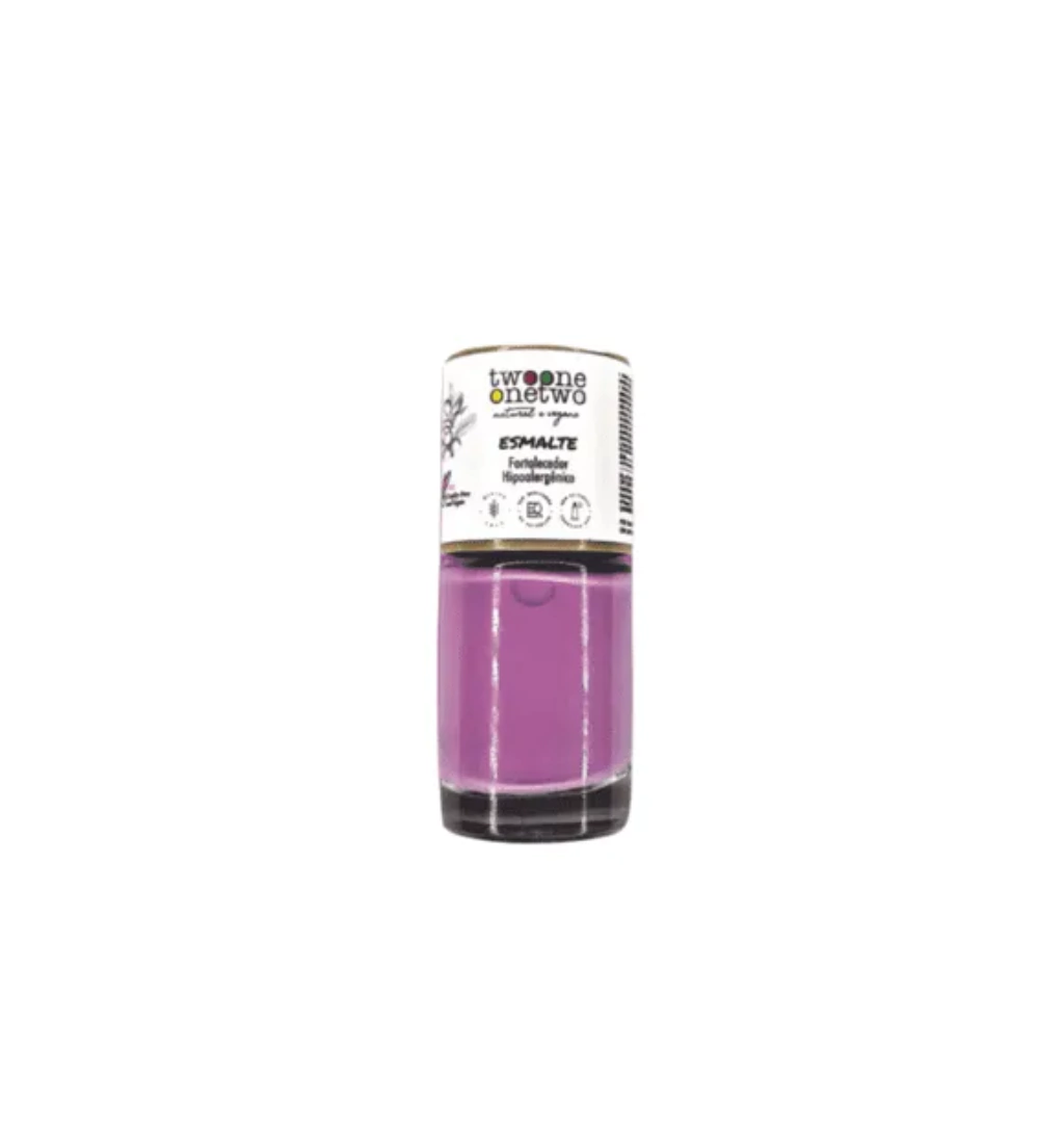 Esmalte Fortalecedor Hipoalergênico Argan Twoone Onetwo Natural Vegana Cor Fuchsia pink