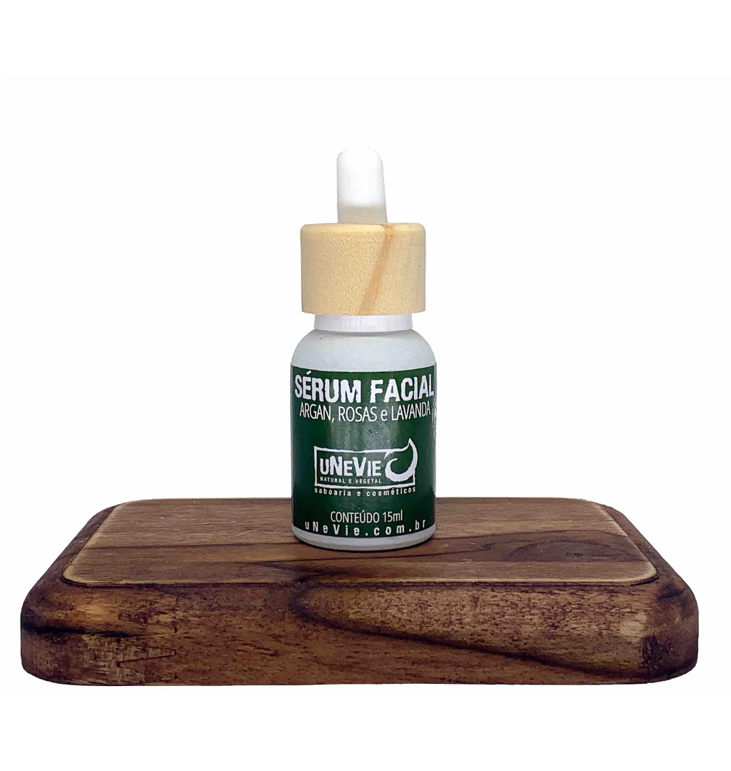Sérum Facial Argan Rosas e Lavanda - Unevie