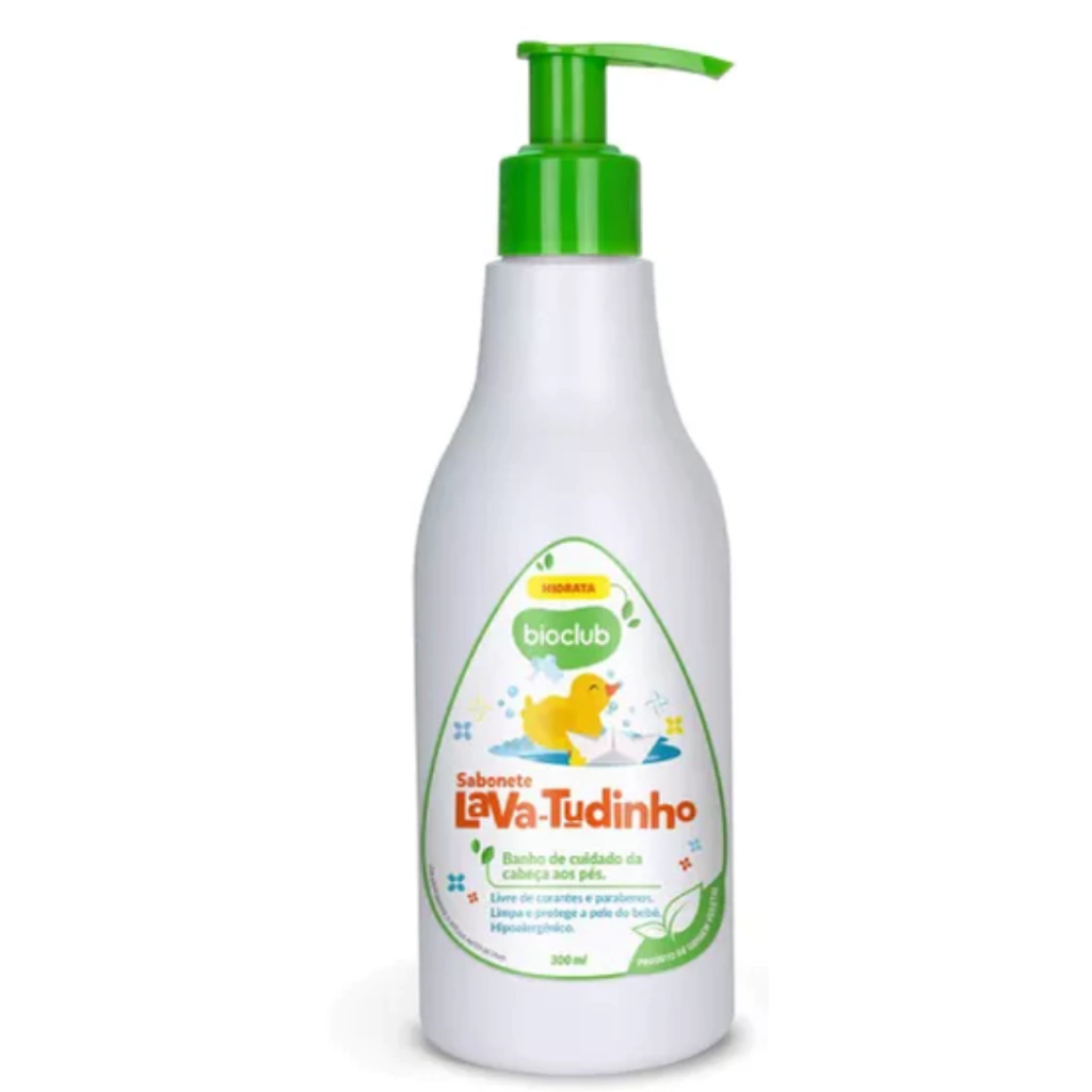 Sabonete de Corpo Líquido Infantil Baby - Sabonete Lava Tudinho Bioclub® 300ml