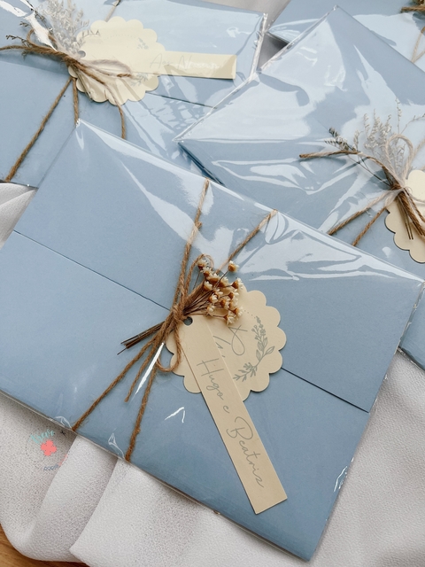 Convite Azul resenity delicado - loja online