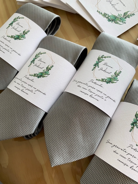 10uni Papelzinho para gravata - comprar online