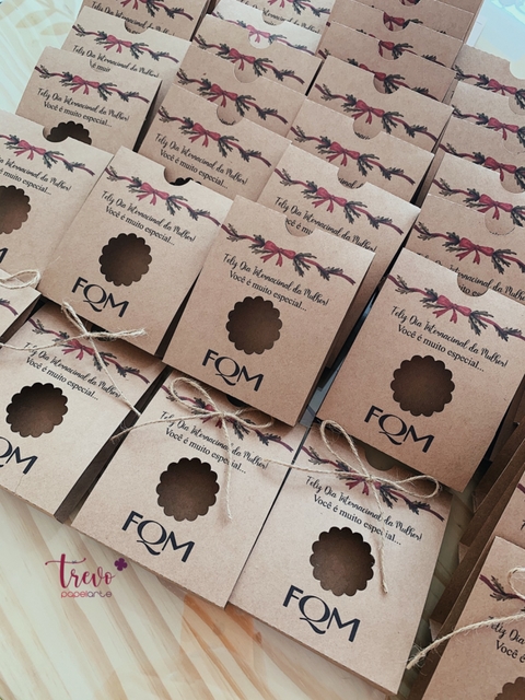 10 envelopinhos kraft para lembrancinha - Trevo Papelarte