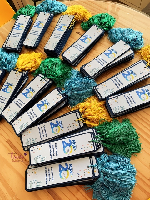 10 marca páginas personalizado e com pingente