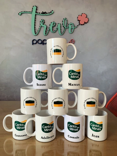 Canecas porcelana importada personalizada com logo