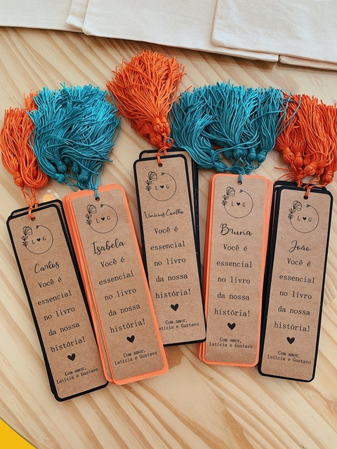 10 Marca Páginas personalizado com pingente