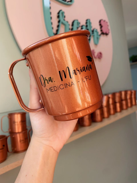Caneca Bronze Moscow Mule Personalizada 400ml - comprar online