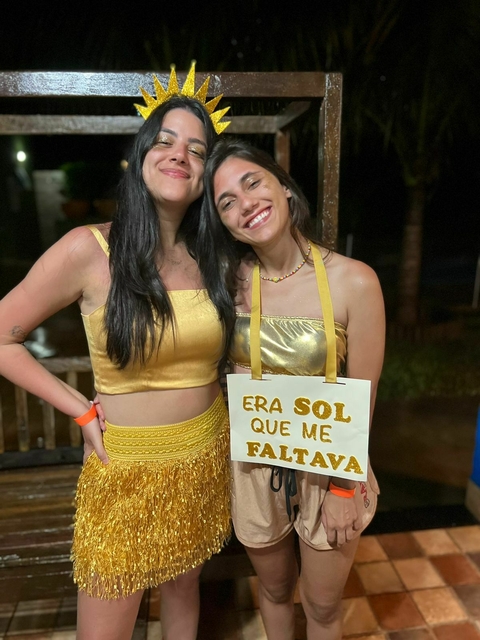 Imagem do Tiara SOL + Plaquinha Pegando um Solzinho Casal Carnaval