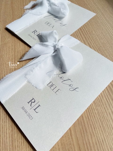 Caderno de votos com tecido