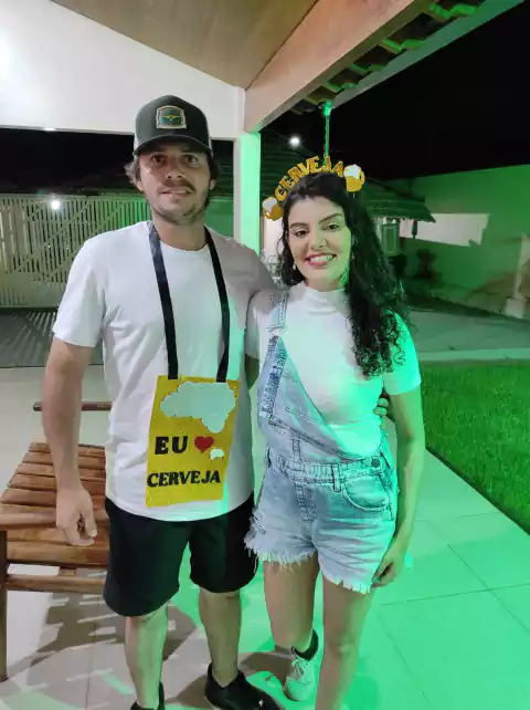 Tiara Cerveja + Plaquinha Casal - loja online