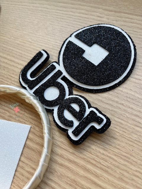 Imagem do Tiara + plaquinha uber casal carnaval