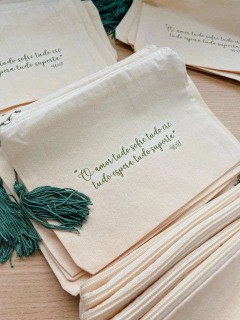 10 Necessaires de algodão personalizadas na internet