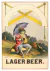 Pôster Frog Lager beer (1880)