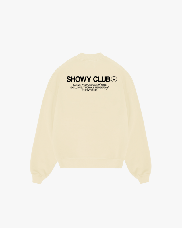 Crewneck Showyclub Cream ( Semiboxy ) thumbnail 2