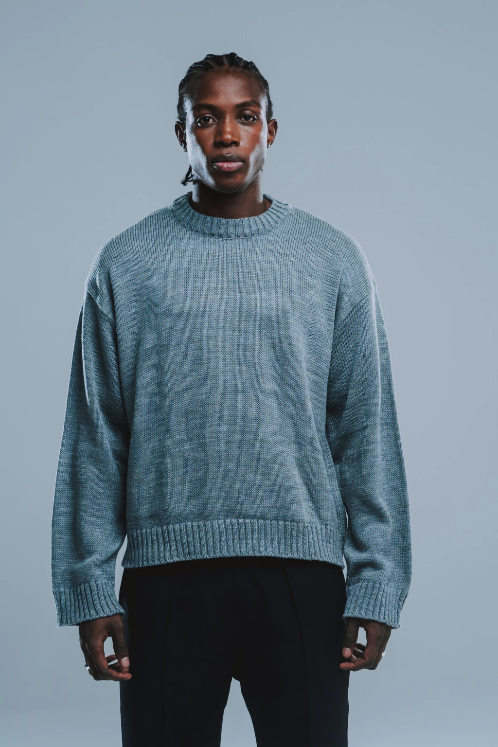 Crewneck Tejido Essential Grey thumbnail 3
