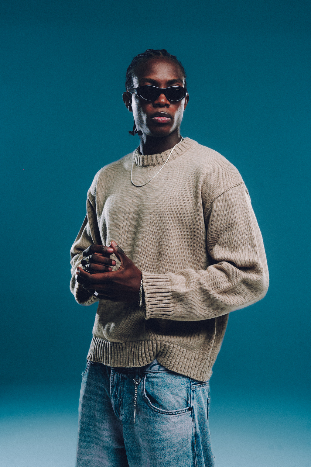 Crewneck Tejido Essential Light Brown thumbnail 3
