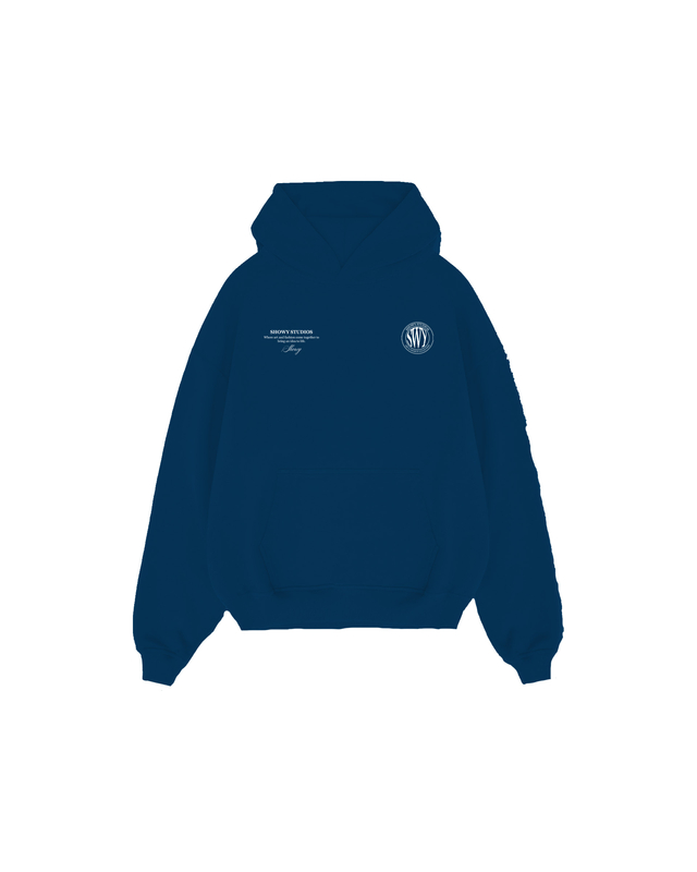 Hoodie Showy Art & Fashion ( Semiboxy ) Ocean Blue thumbnail 2