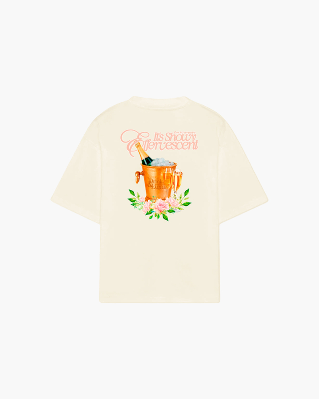 Remera Showy Effervescent Crema ( Semiboxy Tee ) thumbnail 2