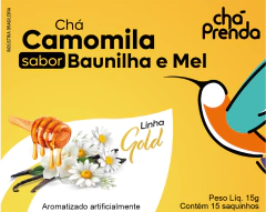 Chá Prenda Camomila com Baunilha e Mel Gold 15g 15 Sachês - Chá Prenda
