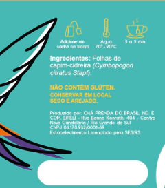 Chá Prenda Cidreira Gold 15g 15 Sachês (combo 4 unidades)