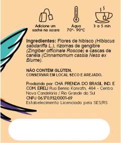 Imagem do Chá Prenda Hibiscus com Gengibre e Canela 18g 10 Sachês