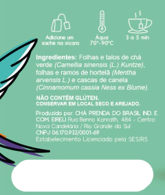 Imagem do Chá Prenda Verde com Hortelã e Canela 17g em sachês - 10 unidades
