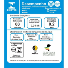 Purificador De Água Electrolux Branco Com Painel Touch Bivolt (PE11B)