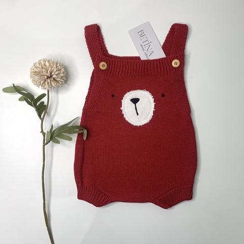 Romper Urso Vermelho