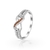 Always Orange - Anel De Prata 925s Com Deslumbrantes Cristais De Swarovski