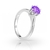 Petúnia - Anel De Prata 950 Com Deslumbrante Cristal De Swarovski