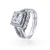 Eternal Shine - Anel De Prata 925s Com Deslumbrantes Cristais De Swarovski
