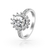 Brilliant Stone - Anel De Prata 925s Com Deslumbrantes Cristais De Swarovski