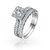 Brilhante Anel De Prata 925s com 79 Deslumbrantes Cristais De Swarovski