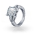Queen - Anel De Prata 925s Com Deslumbrantes Cristais De Swarovski
