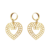 Heart golden - brinco folheado á ouro 18k